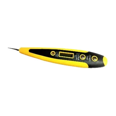 Picture of Multifunctional Digital AC/DC Voltage Tester 12-220v With Digital LCD Display & Backlight(Yellow)