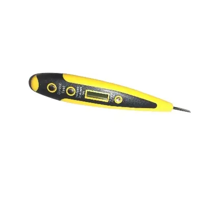 Picture of Multifunctional Digital AC/DC Voltage Tester 12-220v With Digital LCD Display & Backlight(Yellow)