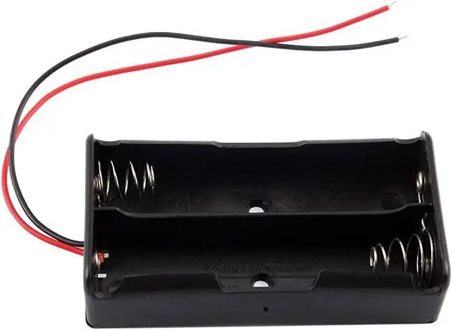 Picture of Battery Holder Cage For 18650 Rechargeable Battery 3.7v  × 2 Cell (7.4v)(Black)