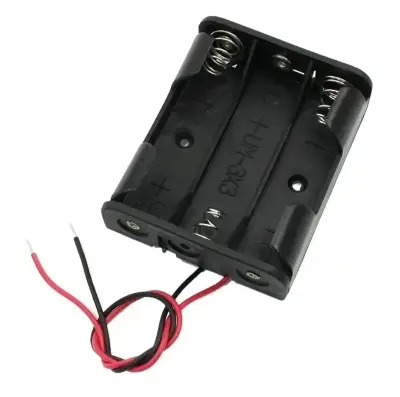 Picture of AA Battery Holder Case Box Carrier 3 Cell(Black)
