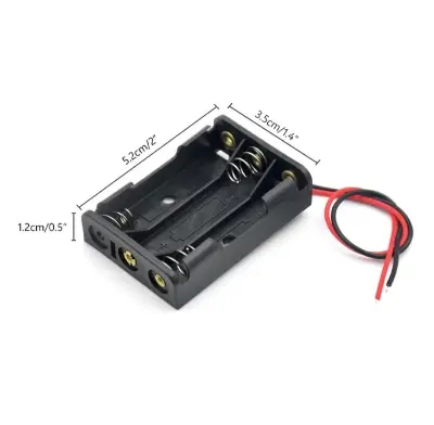 Picture of AA Battery Holder Case Box Carrier 3 Cell(Black)