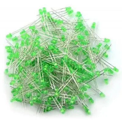 Picture of 100pcs 3mm Green Led Light Indicator Bulb Light Emitting Diode Round(Green)