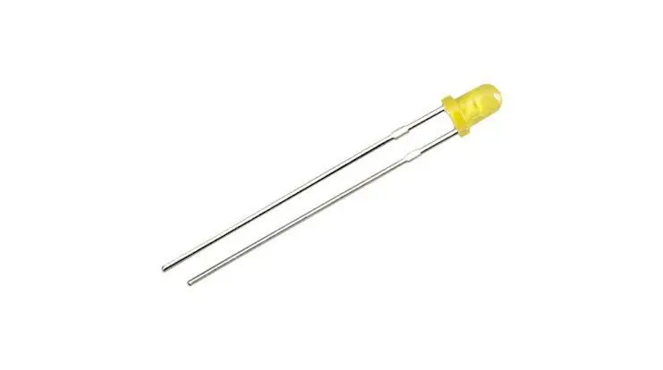 Picture of 100pcs 3mm Yellow Color Led Light Indicator Bulbs Light Emitting Diode Round(Yellow)