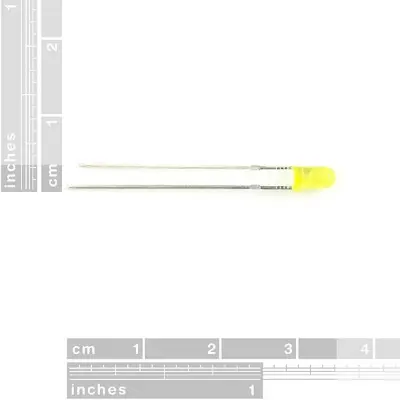 Picture of 100pcs 3mm Yellow Color Led Light Indicator Bulbs Light Emitting Diode Round(Yellow)