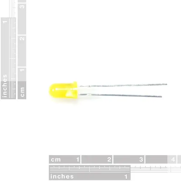 Picture of 50pcs 5mm Yellow Color LED Light Emitting Diode 3.2v Dc Light Bulbs(Yellow)