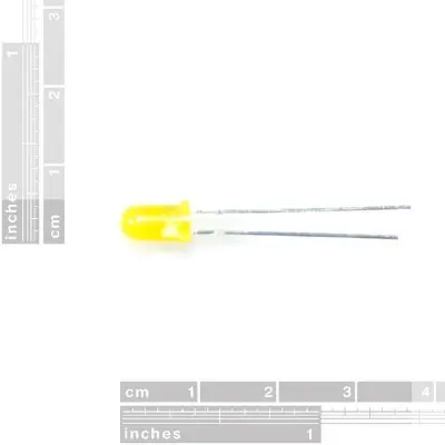 Picture of 50pcs 5mm Yellow Color LED Light Emitting Diode 3.2v Dc Light Bulbs(Yellow)