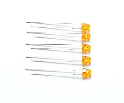 Picture of 50pcs 3mm DC Led Lights Through Hole 3mm Orange LED Diode 3*4.5mm(Orange)