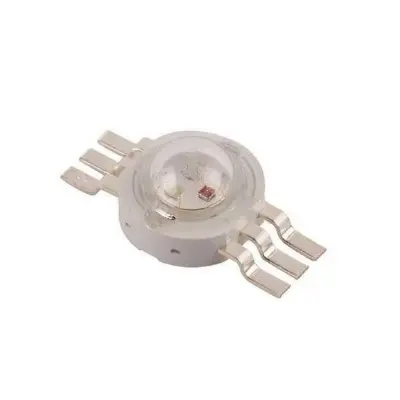 Picture of 3pcs Super Bright High Power 3v RGB SMD Led Chip COB Red Green Blue Clear Leans 1W Led Light(Multicolor)
