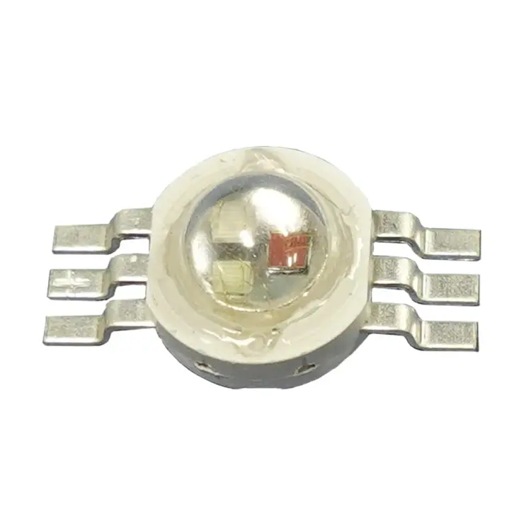 Picture of 3pcs Super Bright High Power 3v RGB SMD Led Chip COB Red Green Blue Clear Leans 1W Led Light(Multicolor)