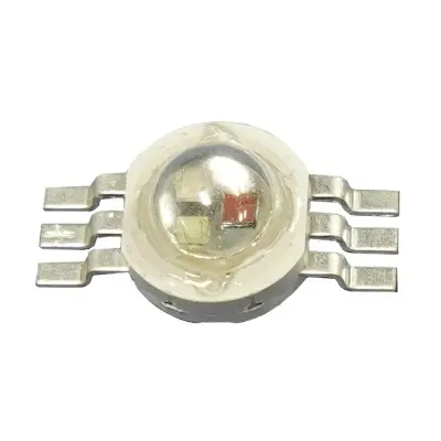 Picture of 3pcs Super Bright High Power 3v RGB SMD Led Chip COB Red Green Blue Clear Leans 1W Led Light(Multicolor)