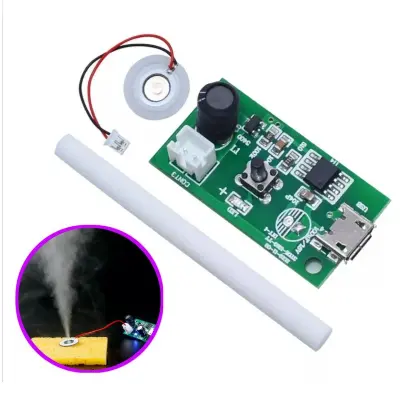 Picture of 5v USB Mini Humidifier DIY Kits Mist Maker and Driver Circuit Board Fogger Atomization Film Atomizer(White)