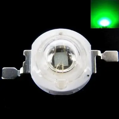 Picture of 10pcs 8mm Bead Diameter Green Color 3 Watt DC 3.7V Ultra Bright Green 3W COB LED SMD Chip 3.7V LED Light Bulbs(Green)