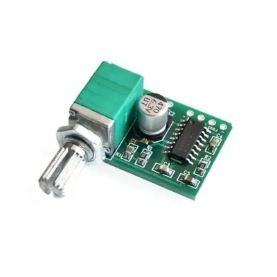 Picture of Volume Control Pot Potentiometer Switches With PAM8403 2.5V To 5V 2 Channel Mini 3W+3W Stereo Audio Amplifiers Board 3W Dual Channels 2x3W(Blue)