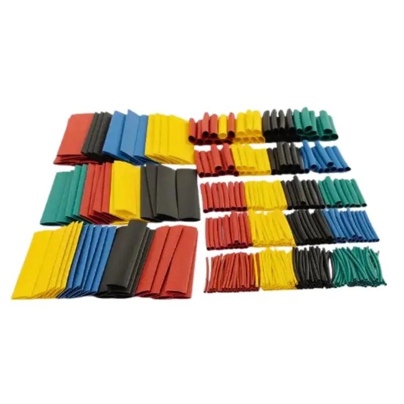Picture of 328Pcs Insulation Heat Shrink Tube Assortment Wire Cable Sleeve Kit Heat Shrink Tube Diy 5 Color Connector Repair - Multi Plug(Multicolor)