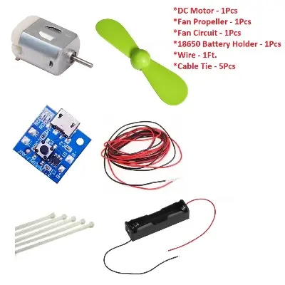 Picture of Rechargeable Lithium Battery Two Blades Portable Mini Hand Fan Sets Dry Making Fan(Multicolor)