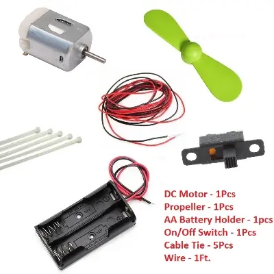 Picture of Two Blades Portable Mini Hand Fan Sets Dry Making Fan Combo Set(Multicolor)