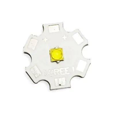 Picture of 2pcs High Bright Cree White SMD LED Light 2.8V to 3.6V 5w 20mm for Torch Light use(White)