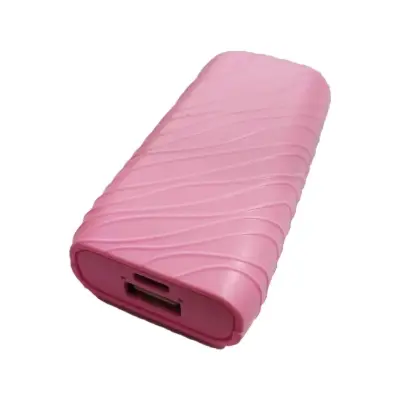 Picture of 3600mAh Power Bank Case With Circuit Portable Case Input DC 5V 2A Output DC 5V 2A Micro USB Socket Plastic Case Using 18650 Battery (Without Battery)(Pink)