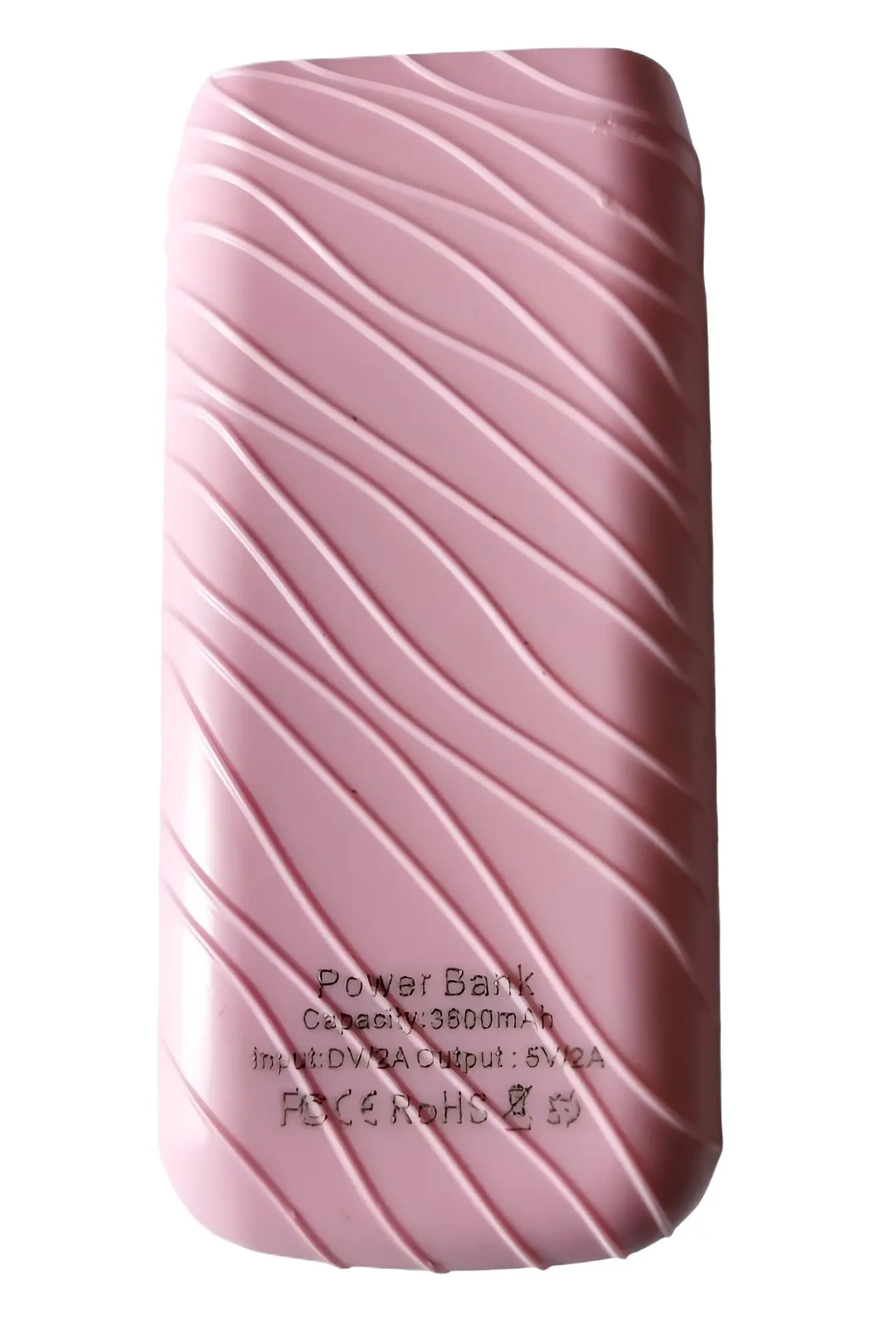 Picture of 3600mAh Power Bank Case With Circuit Portable Case Input DC 5V 2A Output DC 5V 2A Micro USB Socket Plastic Case Using 18650 Battery (Without Battery)(Pink)