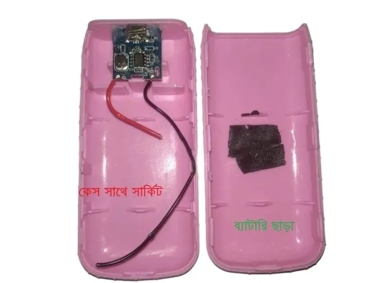 Picture of 3600mAh Power Bank Case With Circuit Portable Case Input DC 5V 2A Output DC 5V 2A Micro USB Socket Plastic Case Using 18650 Battery (Without Battery)(Pink)