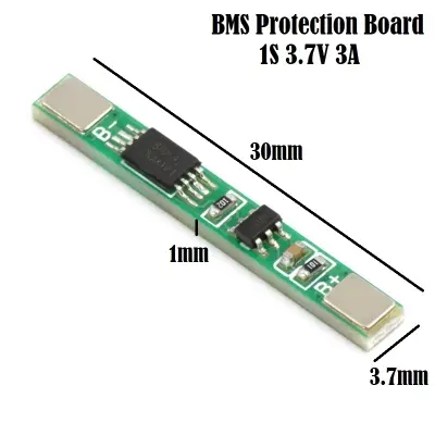 Picture of BMS Battery Protection Board 1S 3.7V 3A li-ion 18650 AA AAA Lipo Li-ion Lithium Battery BMS Charger Protection Module Circuit Board(Green)