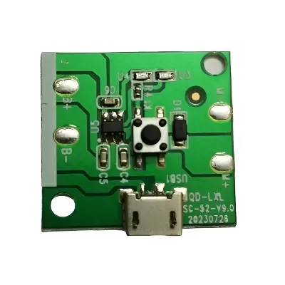 Picture of Mini DC Rechargeable Fan Circuit Board with 3 Level Speed Control and LED Indicator Large(Green)
