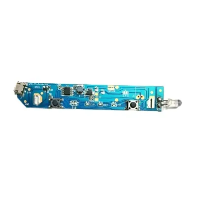 Picture of Mini Rechargeable Fan Circuit Board DC 5V USB Charging Fan Circuit  JPG-FS-8-D4-V12 With Touch Light(Blue)