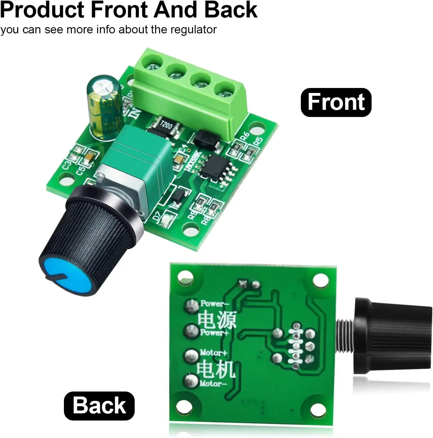 Picture of PWM Motor Speed Controller DC 1.8V To 12V 2A Motor 0~100% Adjustable Drive Module(Green)