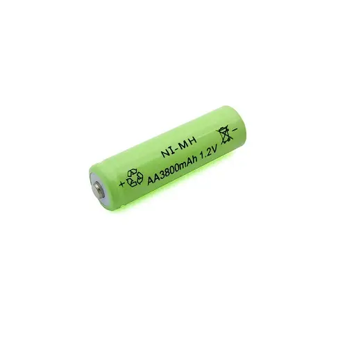 Picture of 2pcs AA Batteries, 1.2V Ni-MH Rechargeable Battery-3800 mAh Green(Green)
