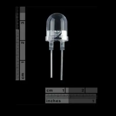 Picture of 10Pcs 10mm WHITE LED Light Ultra Bright Transparent Water Clear Round(White)