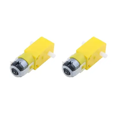 Picture of Gear Motor for Robot Wheel DC 5v DG01D-A130 (2pcs)(Yellow)