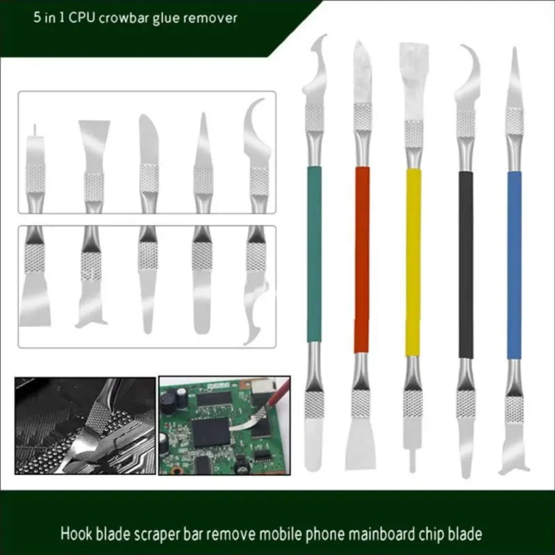 Picture of CROWBAR 5 In 1 SW-103 Crowbar Opening Tools Universal CPU Pry Knife Disassembly Mobile Phone Repair Tool(Multicolor)