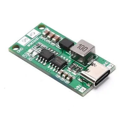 Picture of 3s 2a Step-Up Boost Charging Module Type-C 3.7V to 12.6 Lithium Li-ion Battery Charging Power Protection Board(Green)