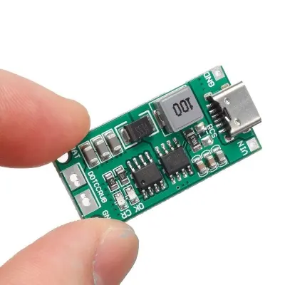 Picture of 3s 2a Step-Up Boost Charging Module Type-C 3.7V to 12.6 Lithium Li-ion Battery Charging Power Protection Board(Green)