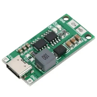 Picture of 3s 2a Step-Up Boost Charging Module Type-C 3.7V to 12.6 Lithium Li-ion Battery Charging Power Protection Board(Green)