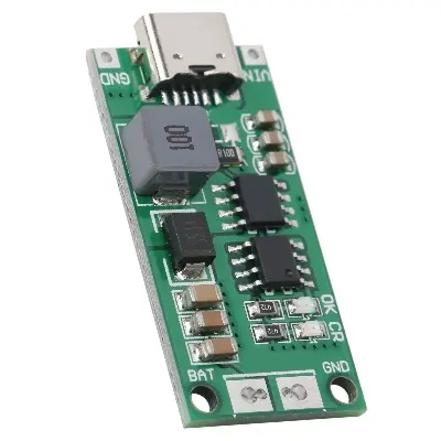 Picture of 3s 2a Step-Up Boost Charging Module Type-C 3.7V to 12.6 Lithium Li-ion Battery Charging Power Protection Board(Green)