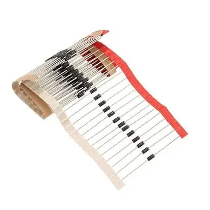 Picture of 100Pcs 1N4007 General Rectifier Diode, 1000V 1A General Purpose Electronic Silicon Junction Diode Rectifier Diode(Black)