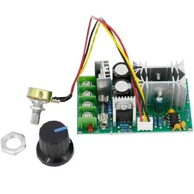 Picture of DC 10-60V 20A 1200W Motor Speed Control PWM Motor Speed Controller(Green)