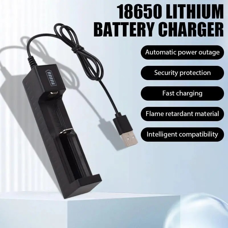 Picture of 18650 Battery Charger Universal Smart USB Charging for Rechargeable Lithium Battery Charger Li-ion 18650 26650 14500 17670()