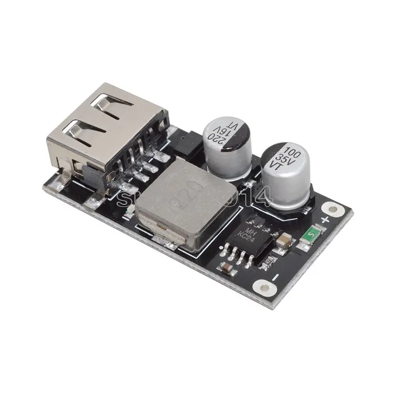 Picture of USB QC 3.0 5V 9V 12V USB Fast Charger DC-DC Buck Converter Module 6-32V(Black)