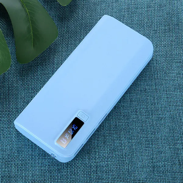 Picture of Portable Stylish Power Bank Case for 5 x 18650 Battery - White Charging Storage Case(White)