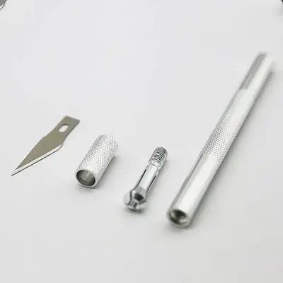 Picture of Paper Carving Craft Pottery Clay Sculpture Ceramics Tools Scrapbooking Precision  Knife Card Making Cutting Home Tools(Silver)