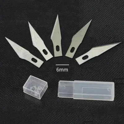 Picture of Paper Carving Craft Pottery Clay Sculpture Ceramics Tools Scrapbooking Precision  Knife Card Making Cutting Home Tools(Silver)