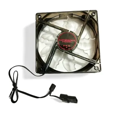 Picture of Cooling Fan DC 12V 120x120mm Brushless Heatsink Cooler Cooling Radiator Heat Dissipation Fan With Cable For Heat Controller 3D Printer CNC Machine(Black)
