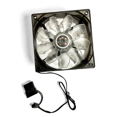 Picture of Cooling Fan DC 12V 120x120mm Brushless Heatsink Cooler Cooling Radiator Heat Dissipation Fan With Cable For Heat Controller 3D Printer CNC Machine(Black)