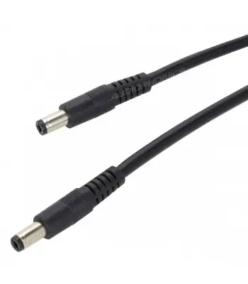 Picture of DC to DC Power Cable 5.5*2.1 mm 50cm DC Male to Male Extension Cable For Router Onu(Black)