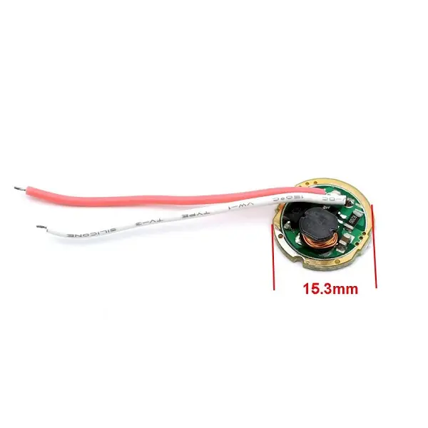 Picture of 3W 15.3mm LED Q5 LED Emitter Flashlight Driver 1.5-3V input 700mA output Circuit Board(Green)