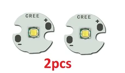 Picture of 2pcs High Bright Cree White SMD LED Light 3V 5W 14mm for Torch Ligh(White)