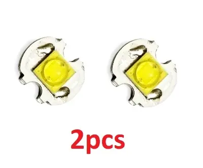 Picture of 2pcsv High Bright Cree White SMD LED Light 3V 5W 8mm for Torch Light(White)