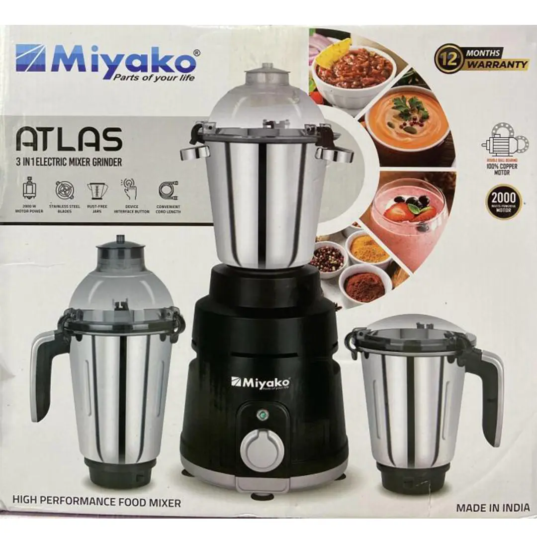 Picture of Miyako Heavy Duty ATLAS Blender Plus Mixer Grinder 2000W (2 Years Brand Warranty Official) 